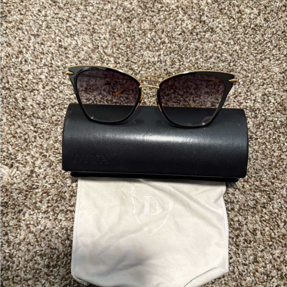 Dita Arise Black and Gold Sunglasses